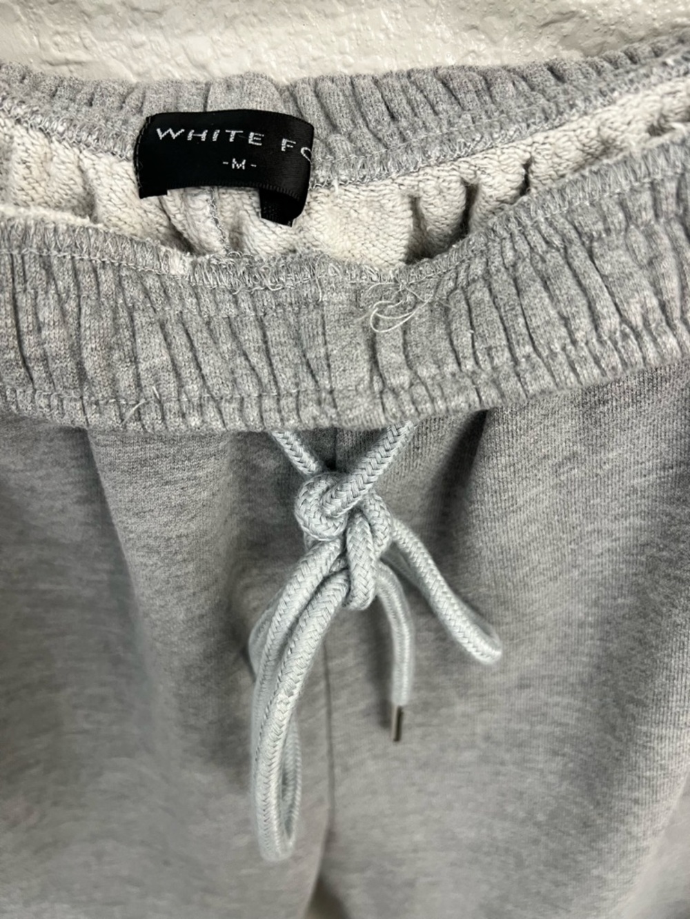 White Fox Gray Fleece Jogger Sweatpants - Picture 4 of 6